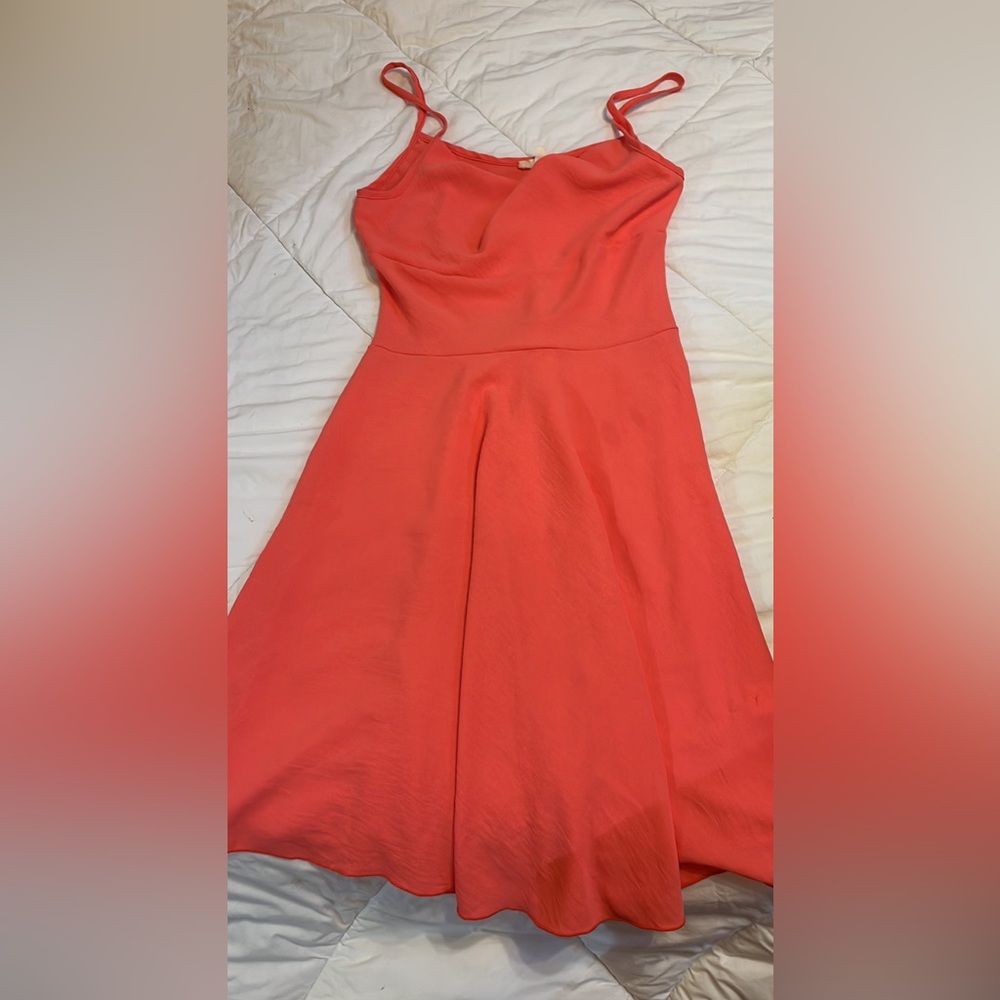 Peach dress size L worn once, like new